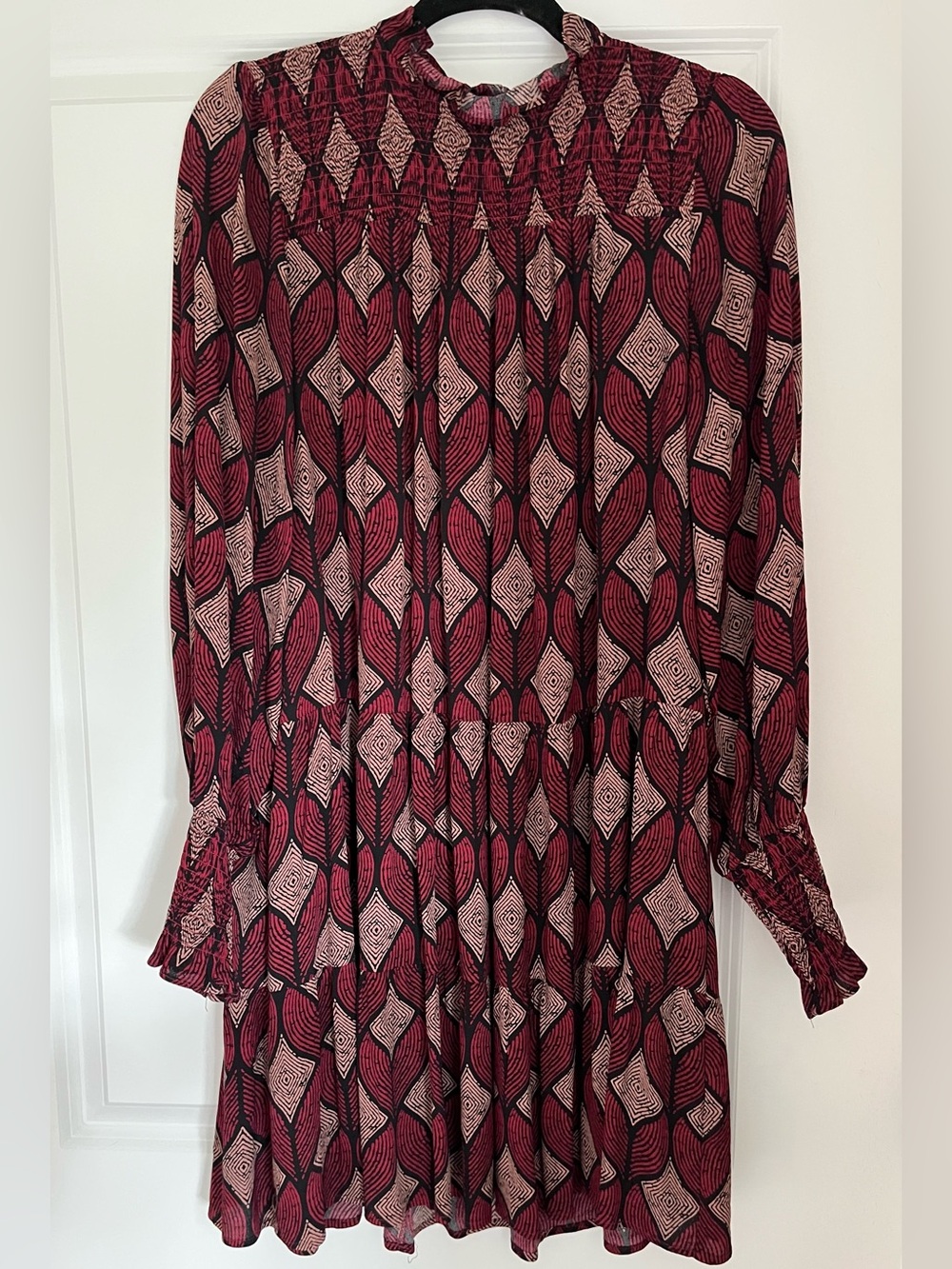 Melloday Dress- Nordstrom- Women’s Patterned Long-Sleeve, Knee Length Dress